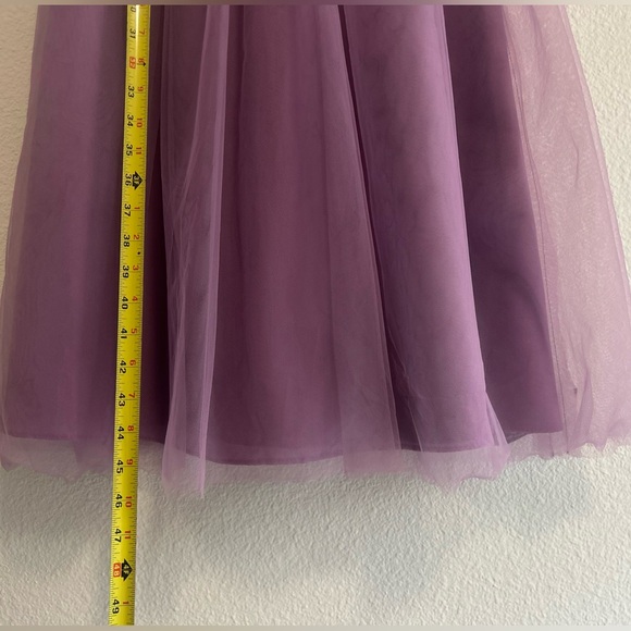 David's Bridal Lavender Lace Kids Dress - Picture 14 of 16